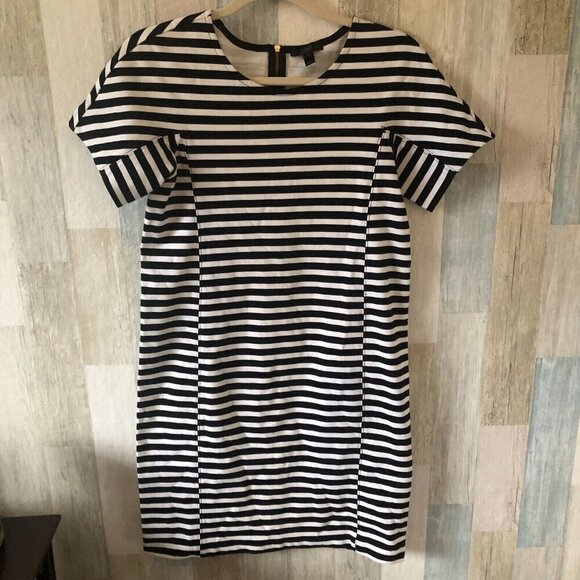 J. Crew T Shirt Dress - Horizontal Stripe Nautical C6514 - Picture 2 of 7